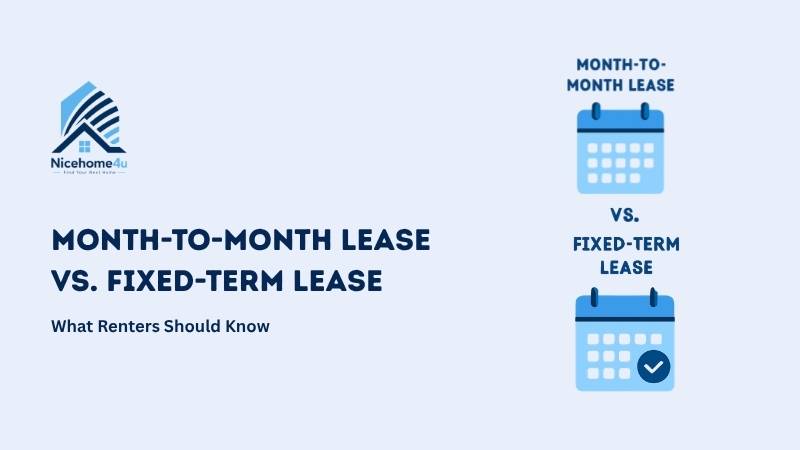 month-to-month lease vs fixed term lease