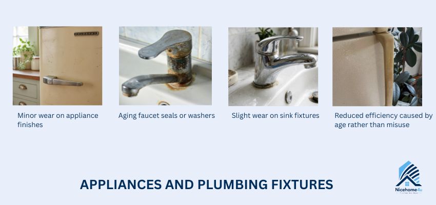 Appliances and plumbing fixtures
