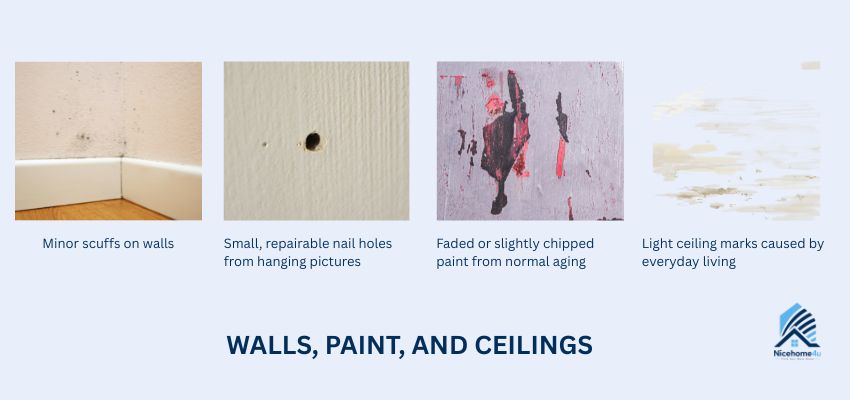 Walls, paint, and ceilings